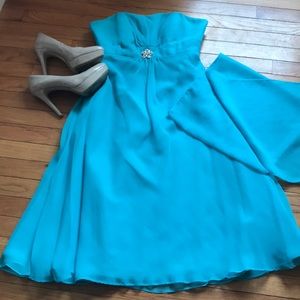 Strapless Blue dress